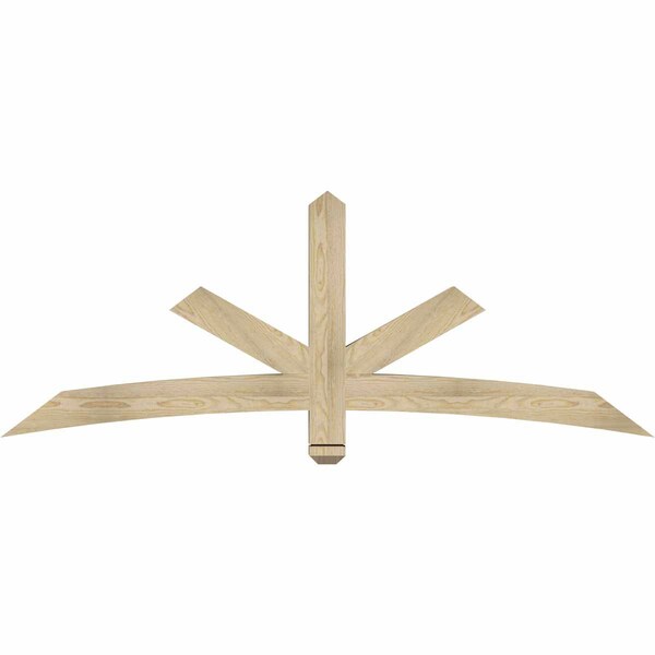 Ekena Millwork Alberta Rough Sawn Timber Gable Bracket, Douglas Fir, 72"W x 27"H x 4"D x 4"F, 9/12 Pitch GBW072X27X0404ALB00RDF - main